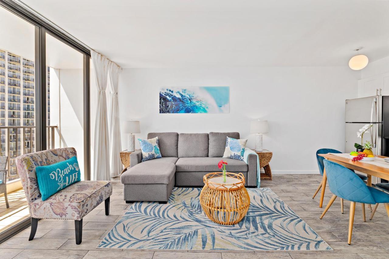 1Br With Great Ocean Views, 1 Block To Waikiki Beach Honolulu Exterior photo