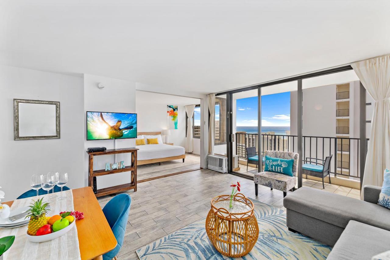 1Br With Great Ocean Views, 1 Block To Waikiki Beach Honolulu Exterior photo