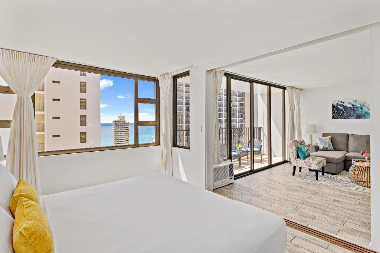 1Br With Great Ocean Views, 1 Block To Waikiki Beach Honolulu Exterior photo